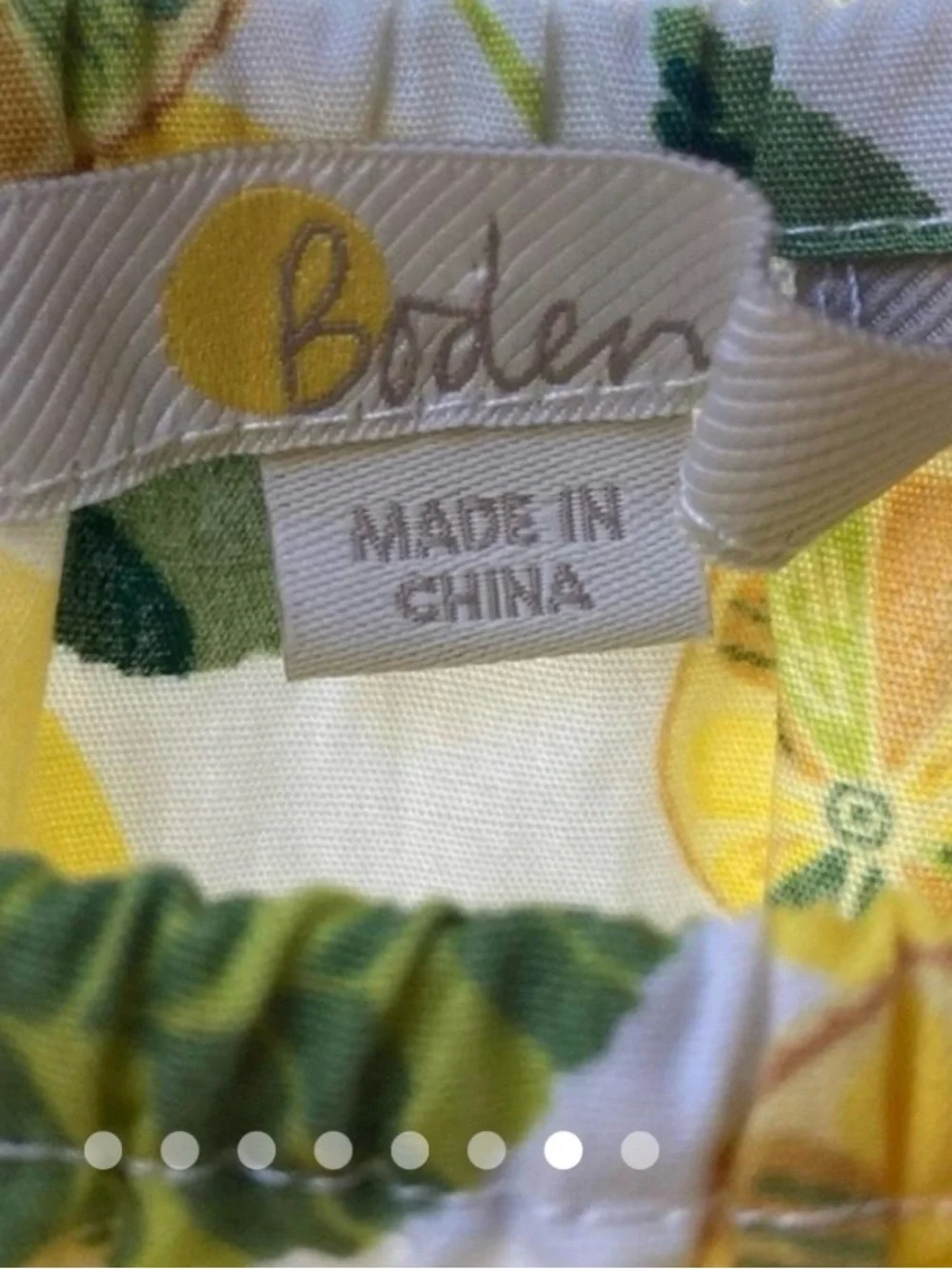 Boden Yellow Floral Off-the-Shoulder Midi Dress